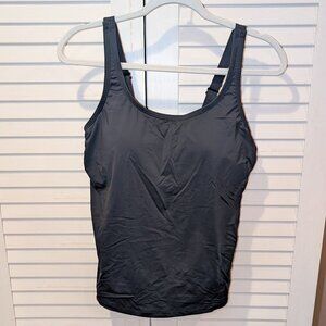 Duluth Women's Suit Up Swim Built-in Bra Tankini Black Size 10